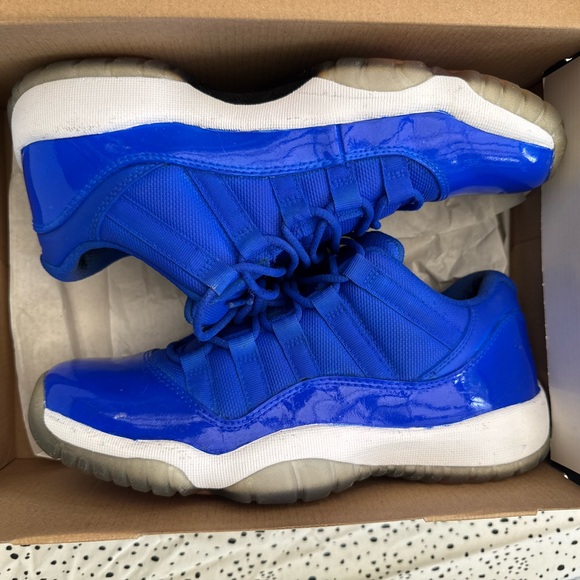 Air Jordan 11 Low – Custom Blue Repaint (Kid’s 6Y) - Picture 1 of 8
